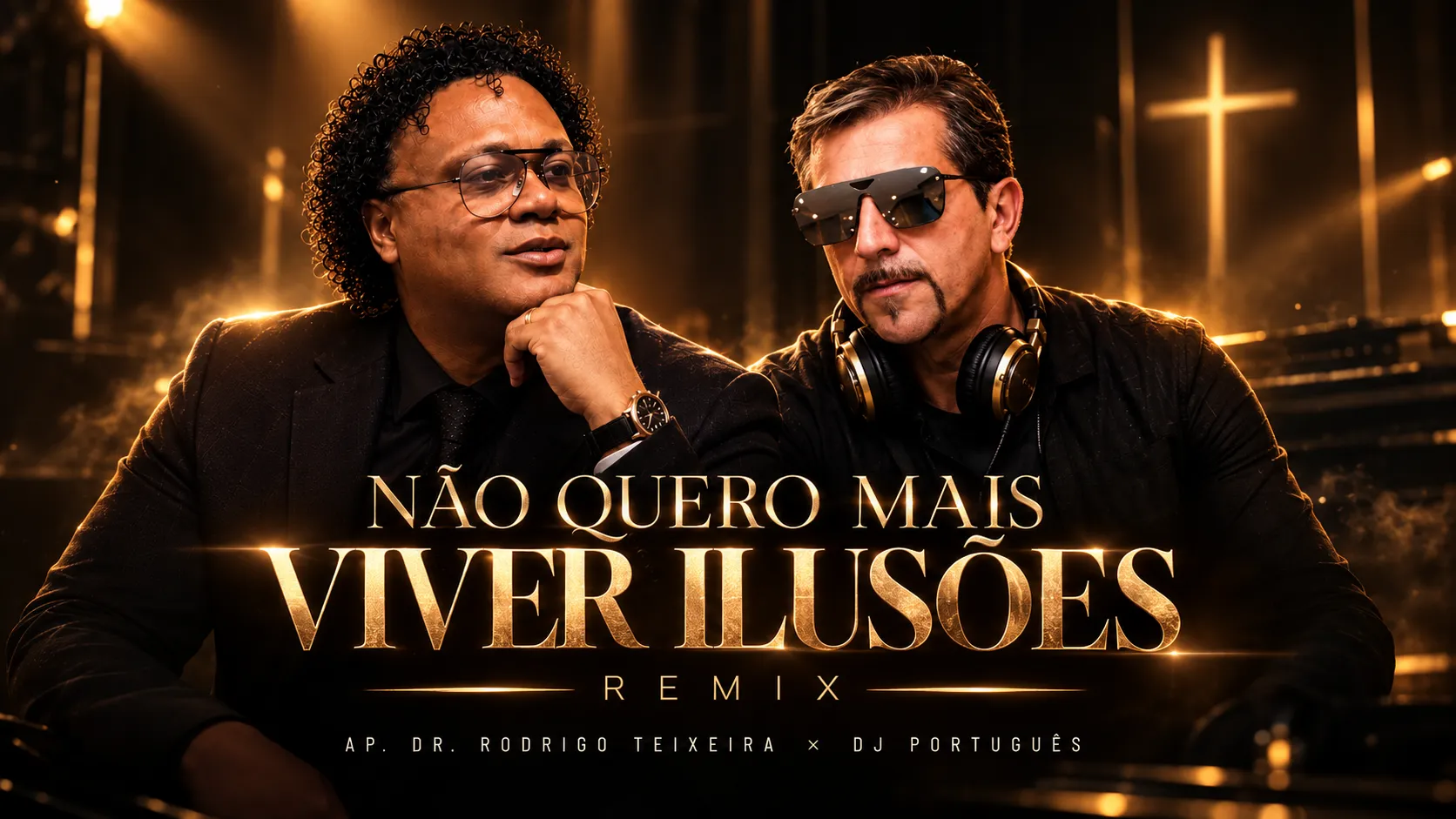 Capa do remix Não Quero Mais Viver Ilusões com Ap. Dr. Rodrigo Teixeira e DJ Português