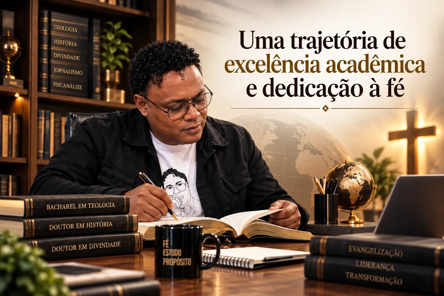 A.P. Dr. Rodrigo Teixeira em sua trajetória de estudos e dedicação à fé